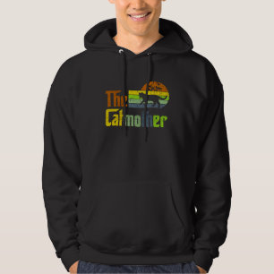 De Katmoeder Kat Moeder Moeder Mama Retro Vintage Hoodie
