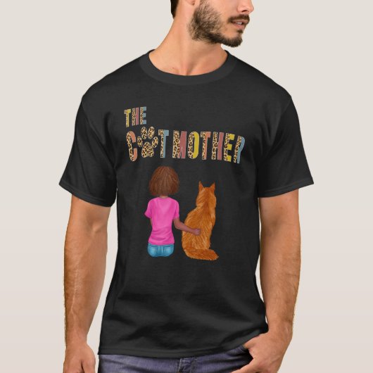 De Katmoeder Maine Coon Kat Moeder Kat Moeder T-shirt (Voorkant)