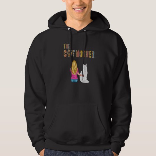 De Katmoeder Maine Coon Kat Moederkat Moeder Hoodie (Voorkant)