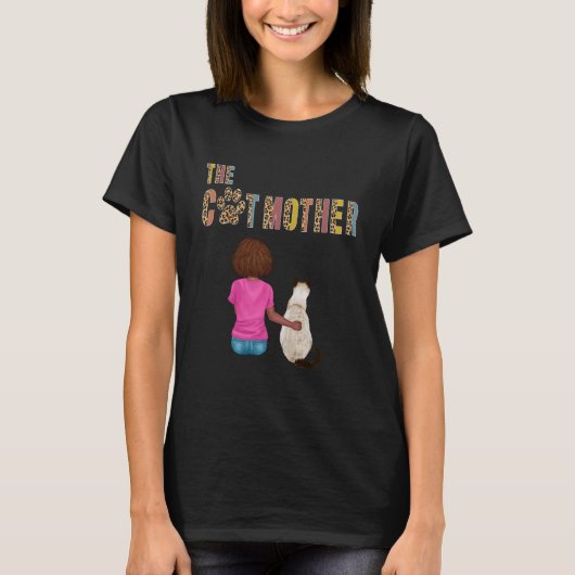 De Katmoeder Siamese Kat Liefhebber Kitten Moeder T-shirt (Voorkant)