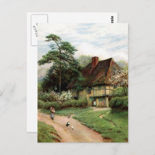 De katoen briefkaart (Voorkant / Achterkant)