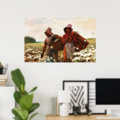 De Katoenplukkers van Winslow Homer Poster (Thuiskantoor)