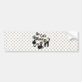 De kat's Meow Bumpersticker (Voorkant)