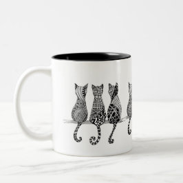 De kat's Meow Tweekleurige Koffiemok