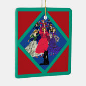 De Katten 12 Dagen van Kerstdag 9 Douane Keramisch Ornament (Rechts)