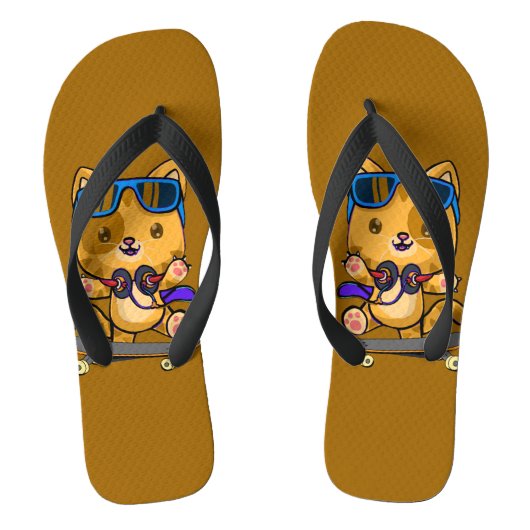 de katten bellen , en ik moet gaan , meauw teenslippers (Voetbed)