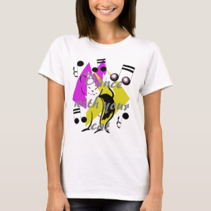 De Katten die van de Pret van Artsy van de Muziek T-shirt