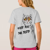 De Katten die van de T-shirt van de Kat van het (Achterkant)