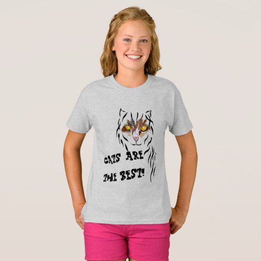 De Katten die van de T-shirt van de Kat van het (Voorkant volledig)