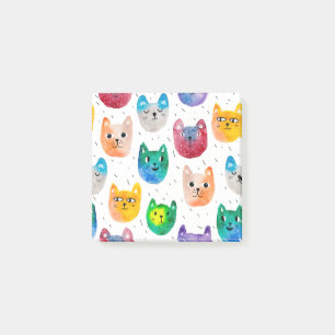 De katten en de vrienden van de waterverf post-it® notes