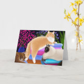 De katten houden van de Schone Kaart van de (Gele Bloem)