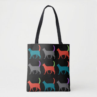 De katten in de tas. tote bag