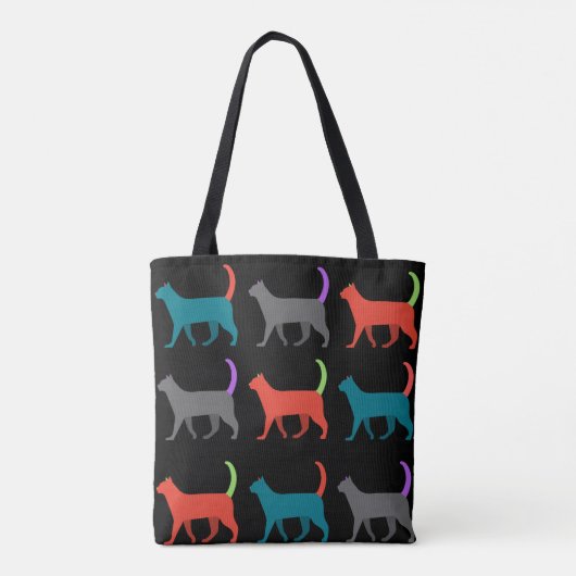 De katten in de tas. tote bag (Achterkant)