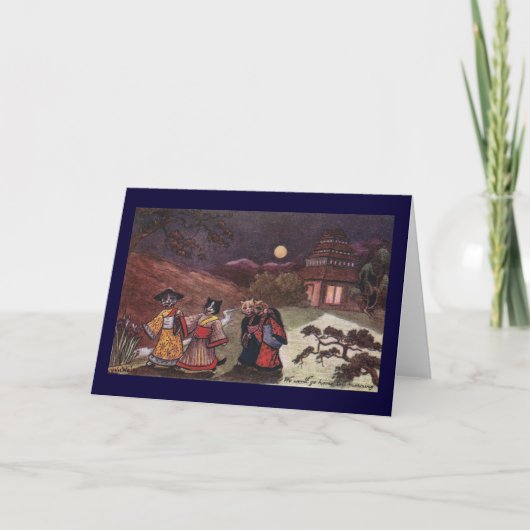 De katten in Kimono's nemen laat - de Wandeling Kaart (Voorkant)