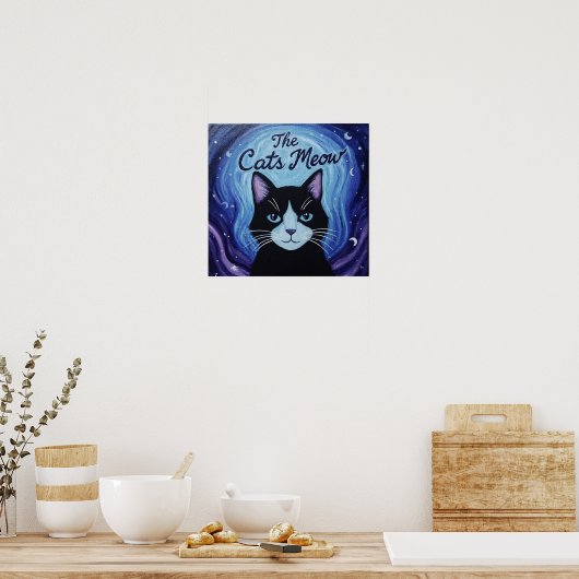De katten miauwen poster (Keuken)