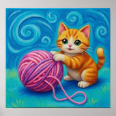 De katten miauwen poster (Voorkant)