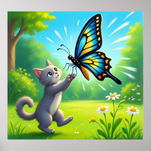 De katten miauwen poster (Voorkant)