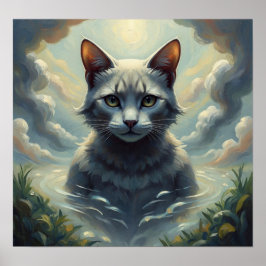 De katten miauwen poster