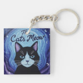 De katten miauwen sleutelhanger (Achterkant)