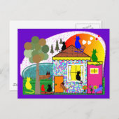 De katten nemen het Parlement over Briefkaart (Voorkant / Achterkant)