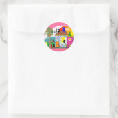 De katten nemen het Parlement over Ronde Sticker (Tas)