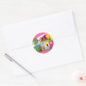 De katten nemen het Parlement over Ronde Sticker (Envelop)