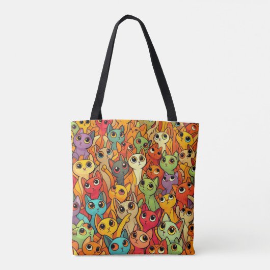 De katten Tintamare Tote Bag (Achterkant)