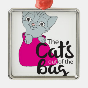 De katten uit het Kat van het Afbeelding van de Ba Metalen Ornament