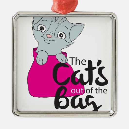 De katten uit het Kat van het Afbeelding van de Ba Metalen Ornament (Voorkant)