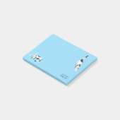De katten van cadstudios Blauw Post-it® Notes (Schuin)