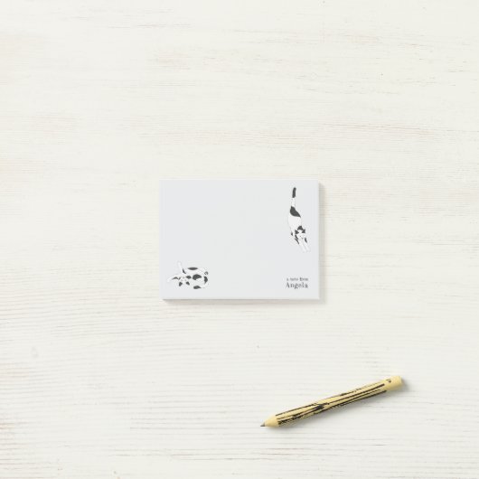 De katten van cadstudios post-it® notes (Op bureau)
