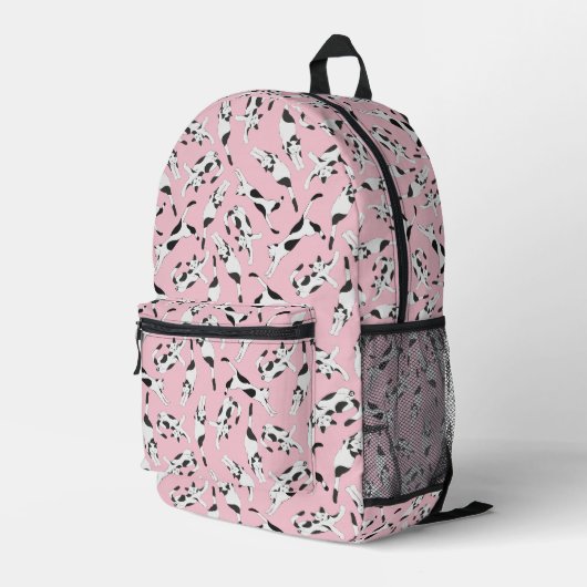 De katten van Cadstudios Rose Print Cut Sew Tas (Achterkant Hoek Rechts)