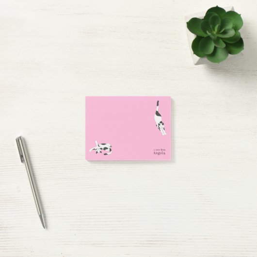 De katten van cadstudios Roze Post-it® Notes (Kantoor)