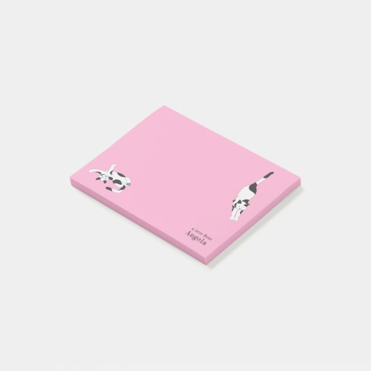 De katten van cadstudios Roze Post-it® Notes (Schuin)