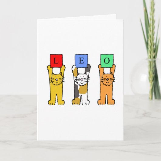 De Katten van de Cartoon van het Teken van de Kaart (Voorkant)