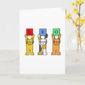 De Katten van de Cartoon van het Teken van de Kaart (Gele Bloem)