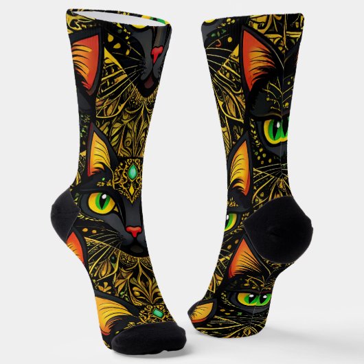 De katten van de fluwelen sluier sokken (Gebogen)