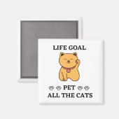 DE KATTEN VAN DE KATTEN VAN DE KATTEN VAN DE KAT V MAGNEET (Voorkant / Achterkant)