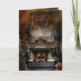 De Katten van de Nacht van de zonnestilstand Feestdagen Kaart