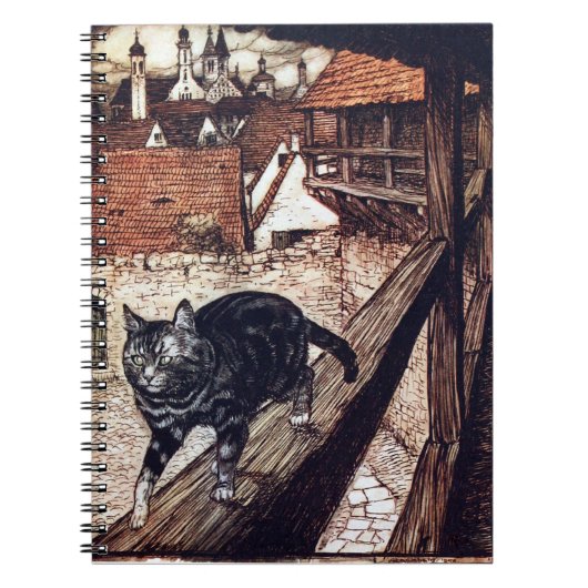 De Katten van het Kasteel door Rackham Notitieboek (Voorkant)