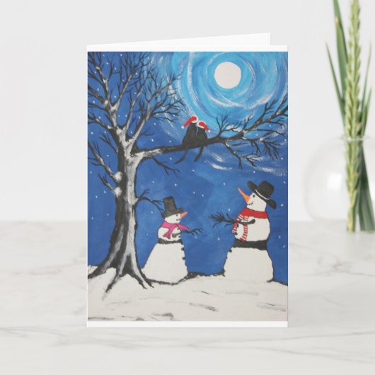 De Katten van Kerstmis in Liefde Feestdagen Kaart (Voorkant)