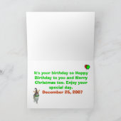 De Katten van Kerstmis van de verjaardag Feestdagen Kaart (Binnen)