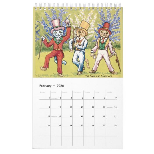 De katten van Louis Wain 2026 Kalender (Feb 2026)