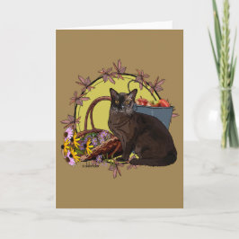 De Katten van seizoenen - de Tuin van de Herfst Kaart