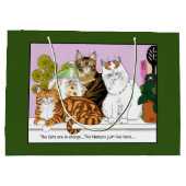 De katten zijn de baas groot cadeauzakje (Achterkant)