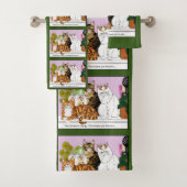 De katten zijn in functie bad handdoek (Insitu)