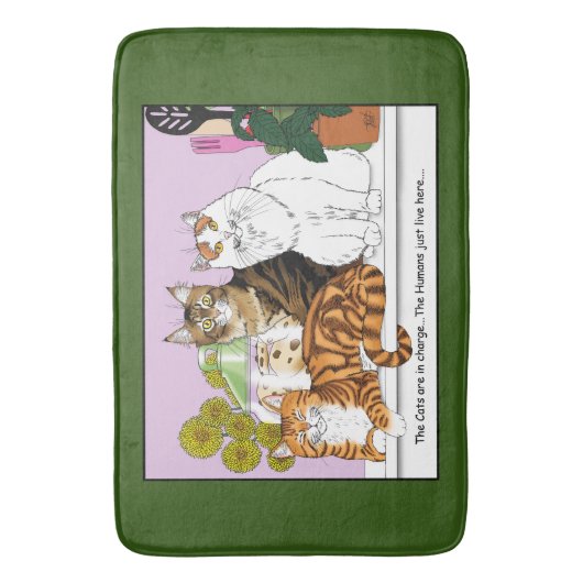 De katten zijn in functie badmat (Voorkant Verticaal)