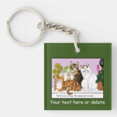 De katten zijn in functie sleutelhanger (voorkant)