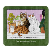 De katten zijn in functie snijplank (Voorkant)