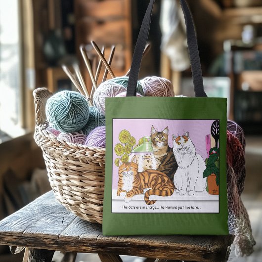 De katten zijn in functie tote bag